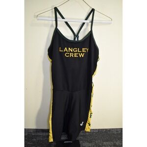 Langley High School VA Rowing Crew Unisuit Uni All In One Womens M Black Yellow